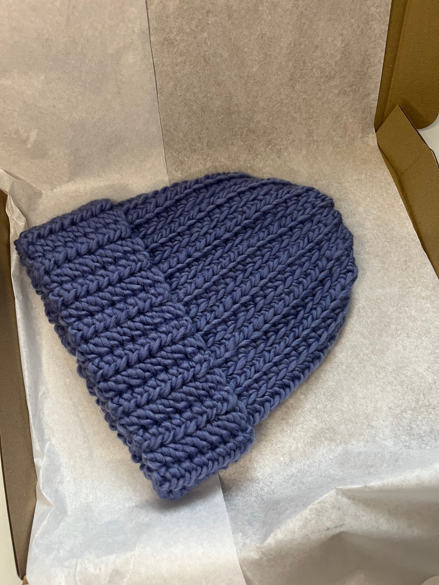 Czapka wełniana jasnoniebieska