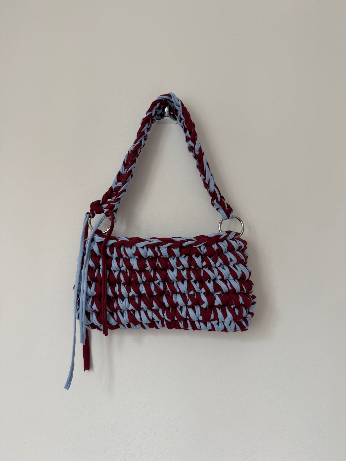 Bagietka niebiesko bordowa