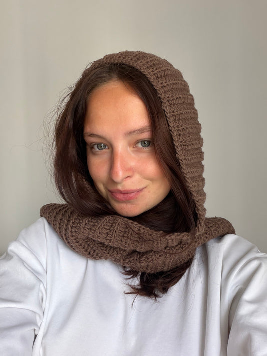 Wełniany kaptur Merino