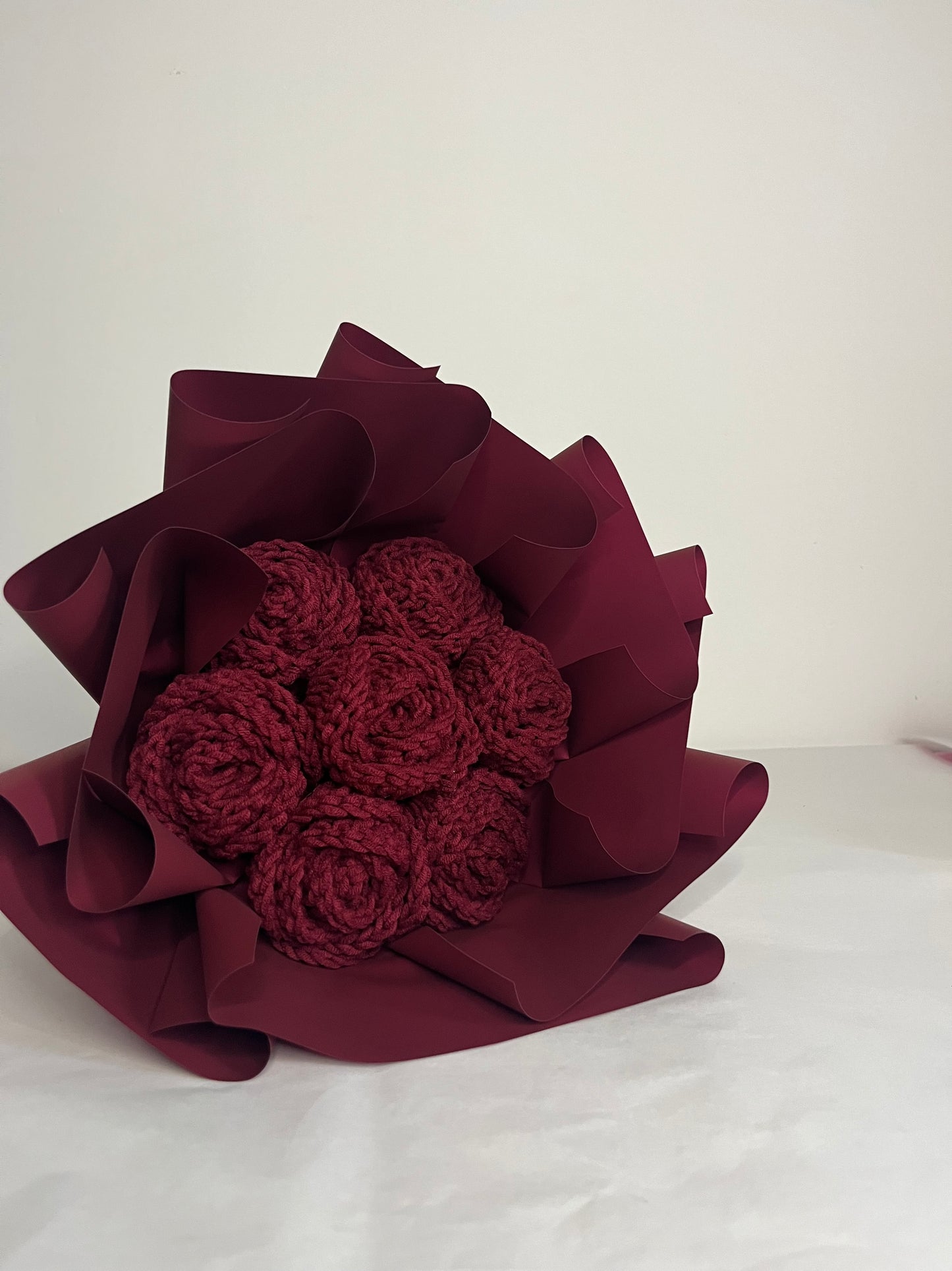 Bukiet bordowych róż