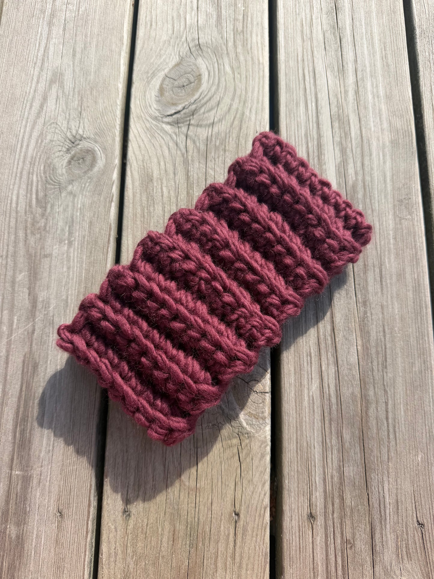 Wełniana opaska chunky