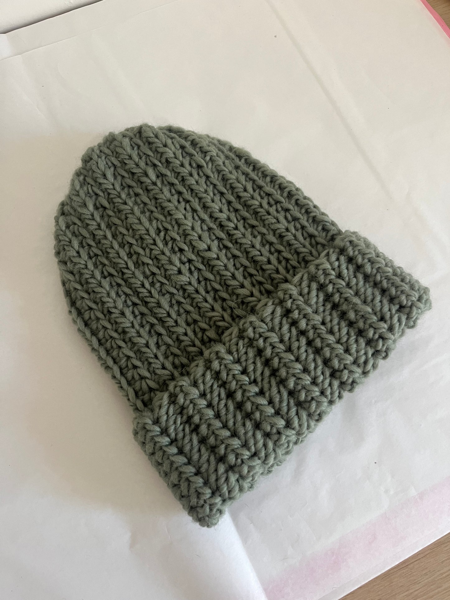 Czapka wełniana szałwia