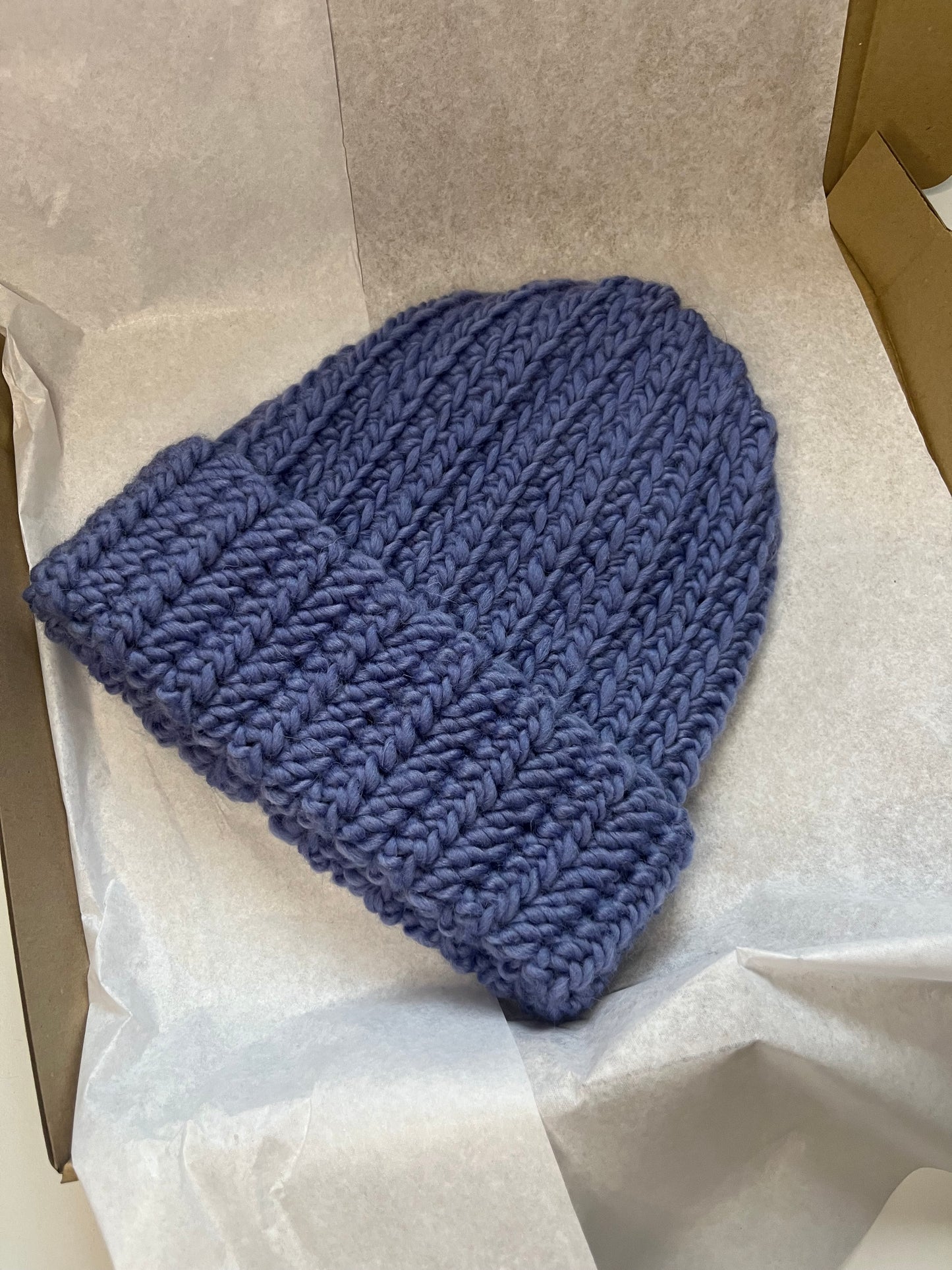 Czapka wełniana jasnoniebieska