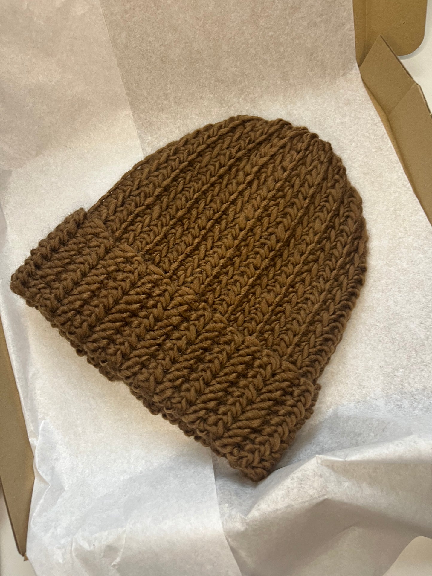 Czapka wełniana toffi