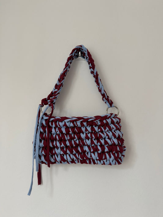 Bagietka niebiesko bordowa