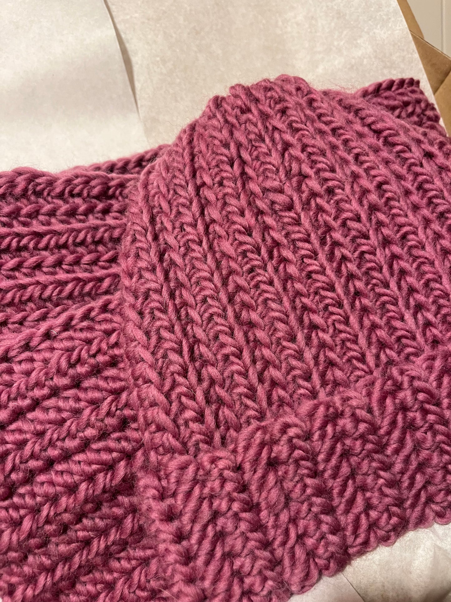 Komplet wełniany stary róż