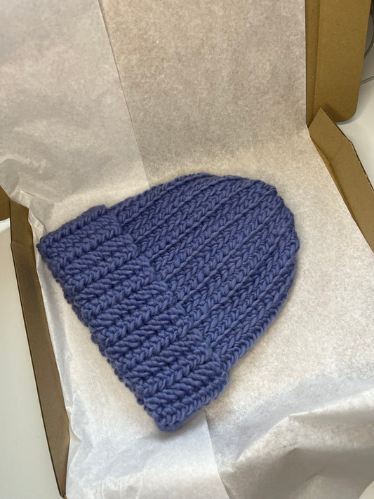 Czapka wełniana jasnoniebieska