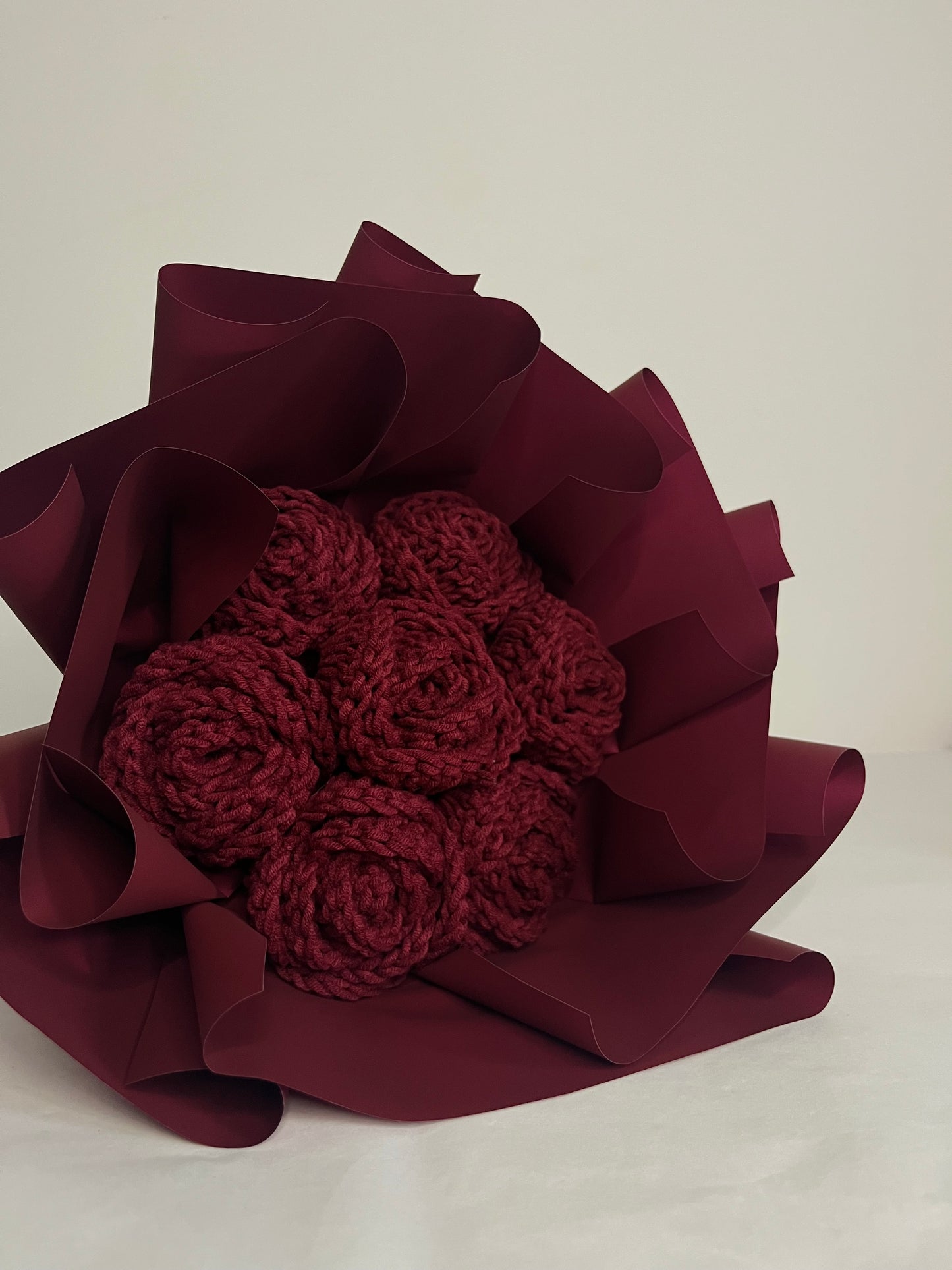 Bukiet bordowych róż