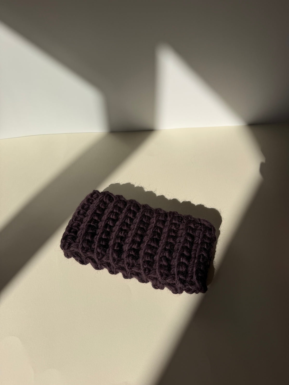 Wełniana opaska chunky