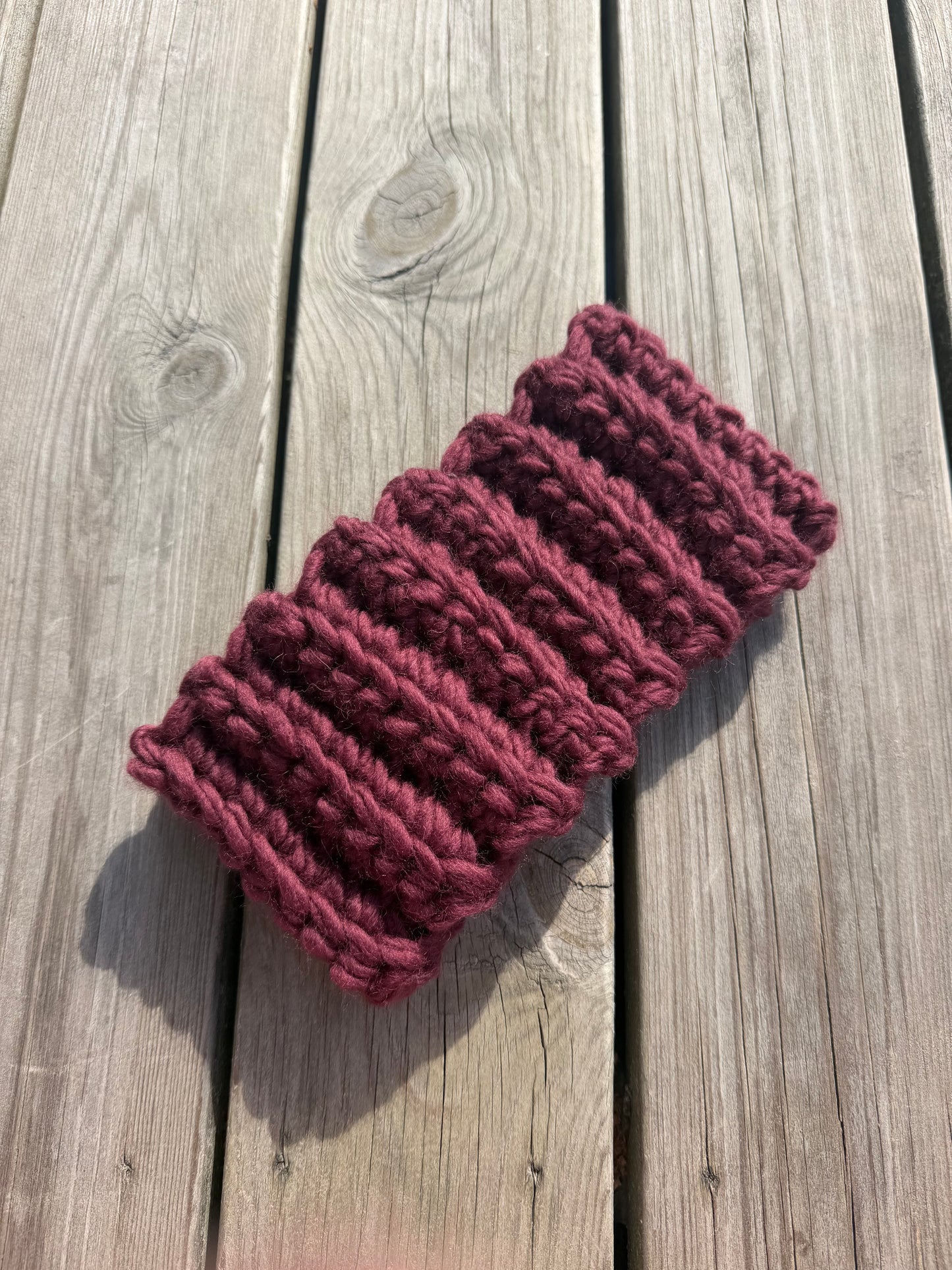 Wełniana opaska chunky