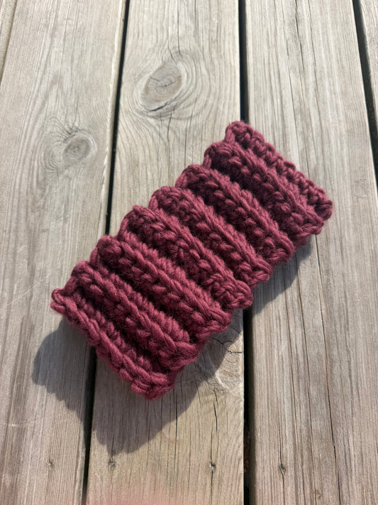 Wełniana opaska chunky
