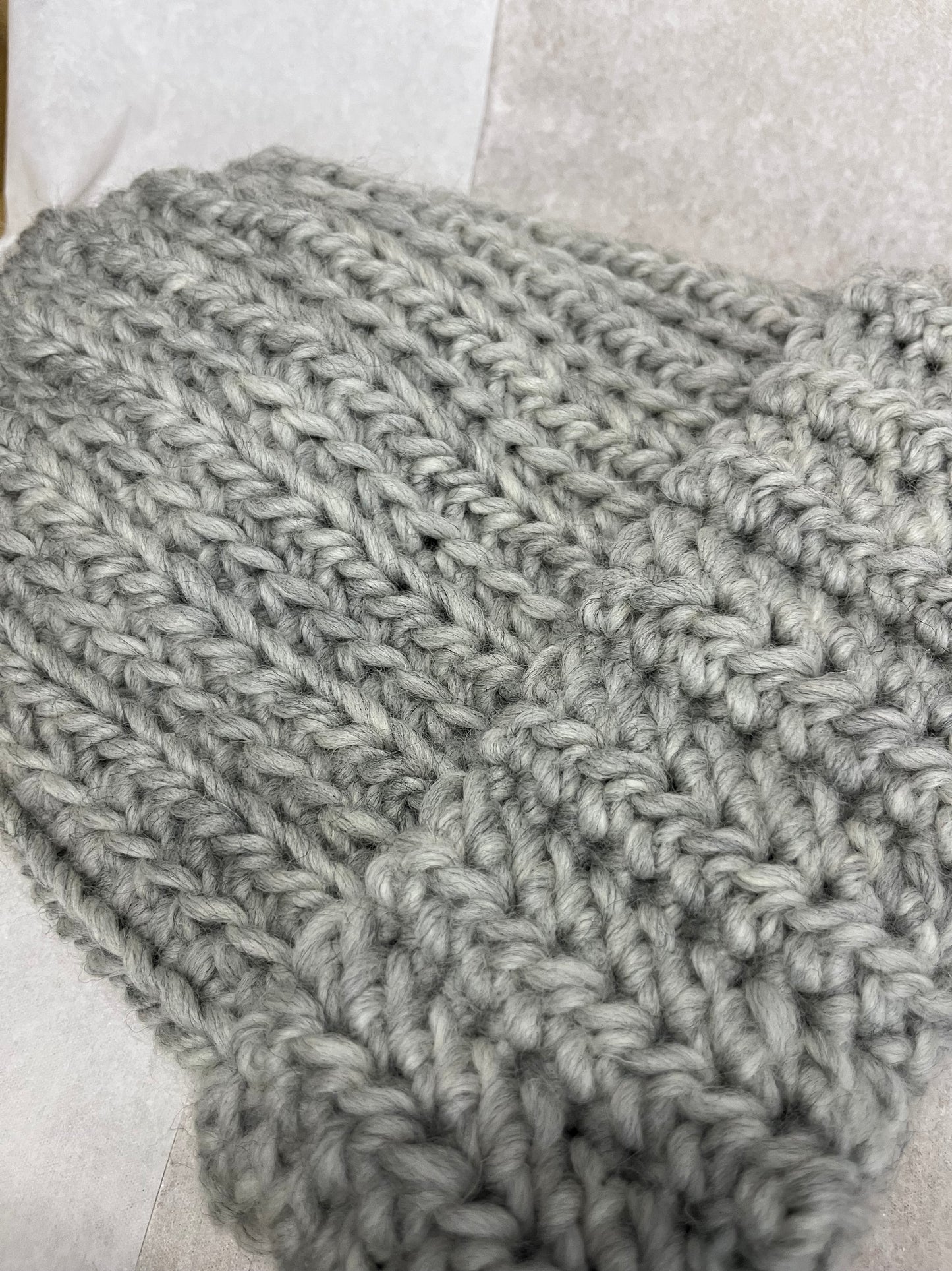 Czapka wełniana jasny szary