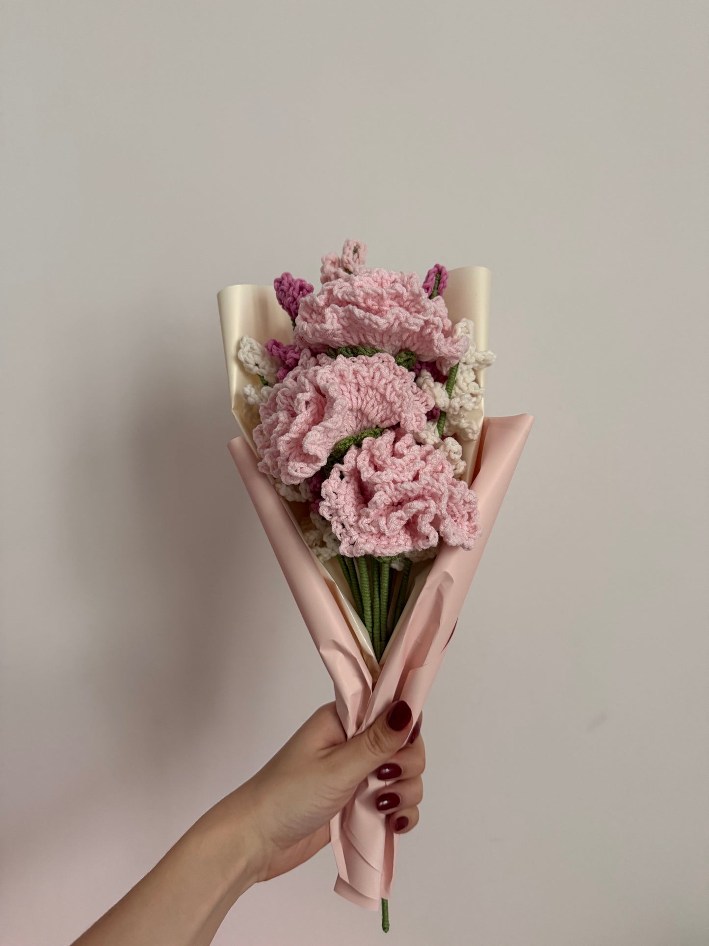 Bukiet Goździkowy pudrowy 🩷