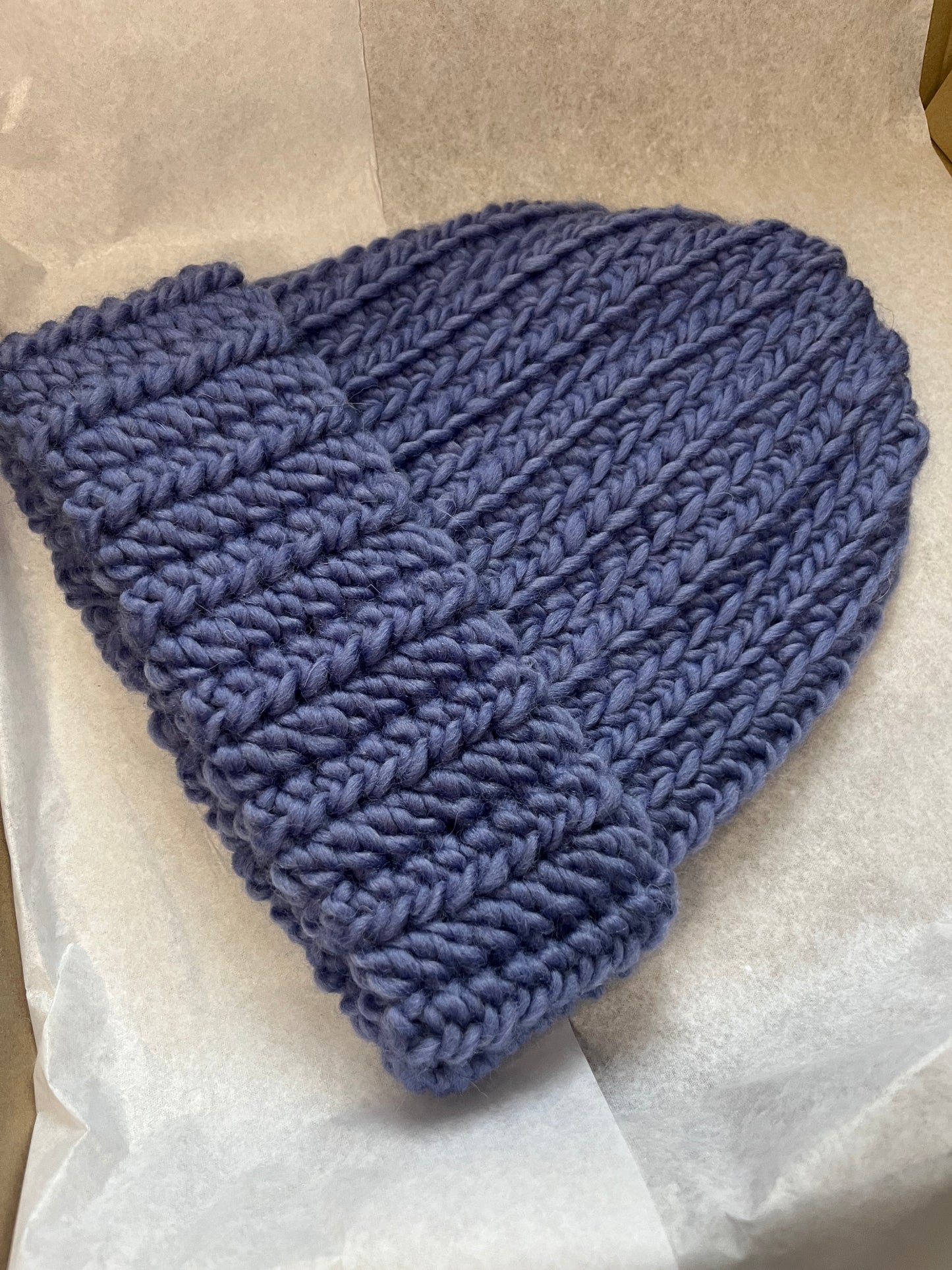 Czapka wełniana jasnoniebieska