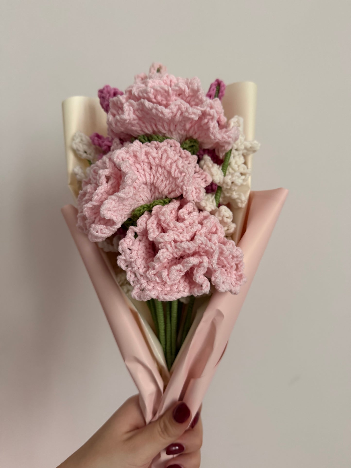 Bukiet Goździkowy pudrowy 🩷