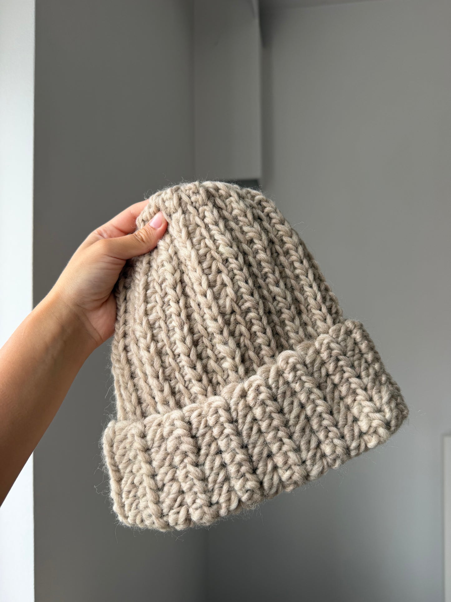 Czapka wełniana mleko owsiane
